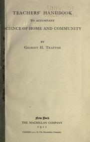 Cover of: Teachers' handbook to accompany Science of home and community.