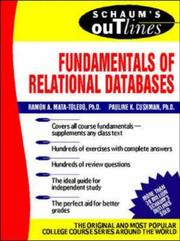 Cover of: Schaum's Outline of Fundamentals of Relational Databases