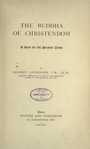 Cover of: The Buddha of Christendom by Robert Anderson