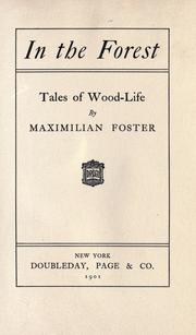 Cover of: In the forest by Foster, Maximilian