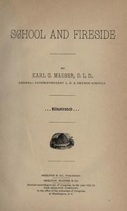 Cover of: School and fireside by Karl G. Maeser