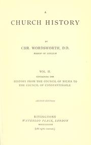 A church history by Wordsworth, Christopher