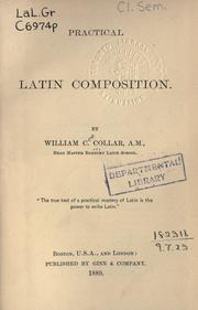 Cover of: Practical Latin composition.