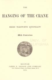 Cover of: The hanging of the crane by Henry Wadsworth Longfellow