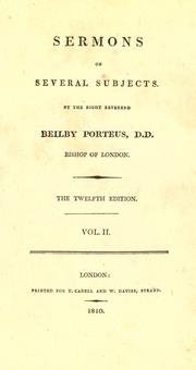 Cover of: Sermons for the Holy Week by John Keble