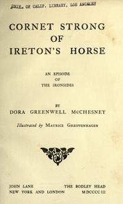 Cover of: Cornet Strong of Ireton's Horse: an episode of the Ironsides