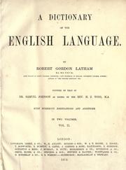 Cover of: A dictionary of the English language by Robert Gordon Latham