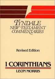 Cover of: The First Epistle of Paul to the Corinthians | Leon Morris