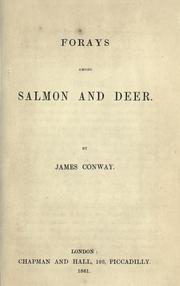 Cover of: Forays among salmon and deer. by James Conway