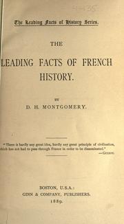 Cover of: The leading facts of French history.