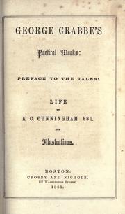 Cover of: Poetical works by George Crabbe, George Crabbe