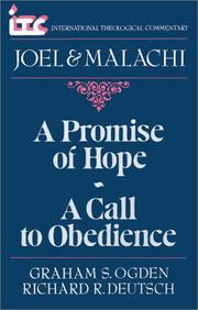 Cover of: A promise of hope-- a call to obedience by Graham S. Ogden, Richard R. Deutsch.