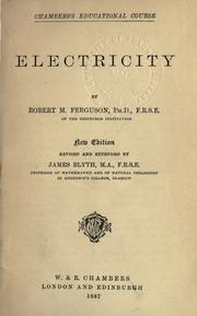 Cover of: Electricity by Robert M. Ferguson