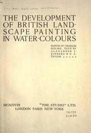 Cover of: The development of British landscape painting in water-colours