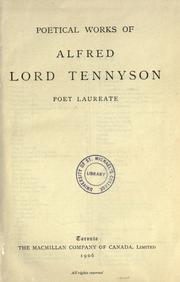 Poetical works by Alfred Lord Tennyson