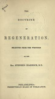 Cover of: The doctrine of regeneration.