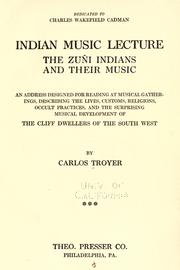 Cover of: Indian music lecture by Carlos Troyer