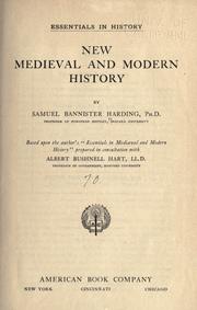 Cover of: New medi℗æval and modern history by Samuel Bannister Harding
