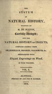 Cover of: The system of natural history by Georges-Louis Leclerc, comte de Buffon