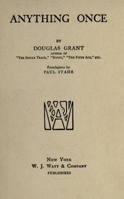 Cover of: Anything once by Douglas Grant