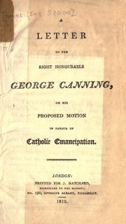 Cover of: Fairburn's genuine edition of the Suppressed letter to the Right Honourable George Canning, printed verbatim from the original copy