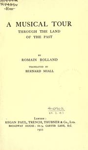 Cover of: A musical tour through the land of the past. by Romain Rolland