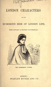 Cover of: London characters