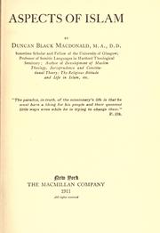 Cover of: Aspects of Islam by Duncan Black Macdonald, Duncan Black Macdonald