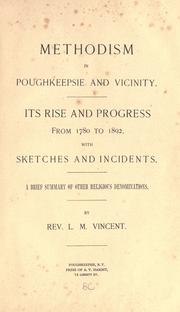 Cover of: Methodism in Poughkeepsie and vicinity: its rise and progress from 1780 to 1892, with sketches and incidents.