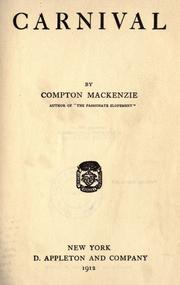 Cover of: Carnival by Sir Compton Mackenzie