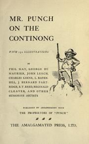 Cover of: Mr. Punch on the continong by with 152 ill. by Phil May... [et al.] 