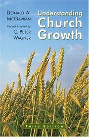 Cover of: Understanding church growth by Donald Anderson McGavran