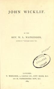 John Wicklif by Watkinson, W. L.