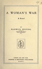 Cover of: A woman's war: a novel