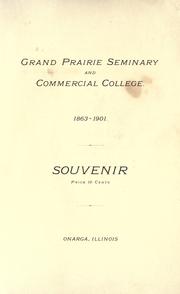 Cover of: Souvenir by Grand Prairie Seminary and Commercial College (Onarga, Ill.)