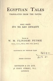 Cover of: Egyptian tales by W. M. Flinders Petrie