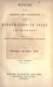 Cover of: The works of Thomas M'Crie, D.D. by McCrie, Thomas