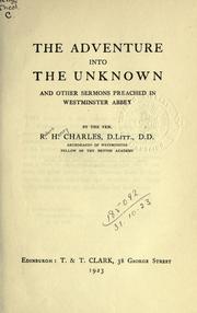 Cover of: adventure into the unknown: and other sermons preached in Westminster Abbey.