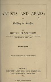 Artists and Arabs by Henry Blackburn