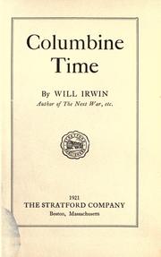 Cover of: Columbine time