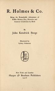 Cover of: R. Holmes & Co. by John Kendrick Bangs