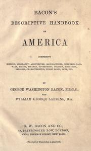 Cover of: Bacon's descriptive handbook of America.