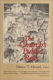 Cover of: The Church's Public Role by Dieter T. Hessel