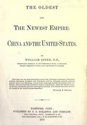 Cover of: The oldest and the newest empire by William Speer