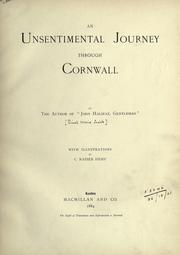 Cover of: An unsentimental journey through Cornwall