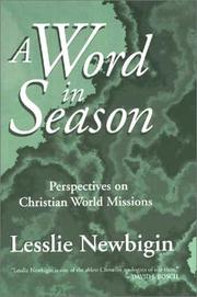 Cover of: A word in season: perspectives on Christian world missions