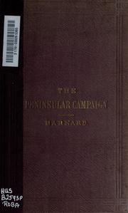 Cover of: The Peninsular Campaign and its antecedents