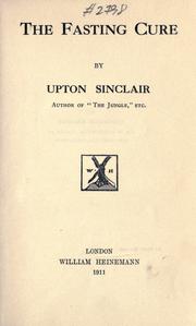 Cover of: The fasting cure by Upton Sinclair