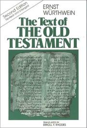 Text des Alten Testaments by Ernst Würthwein