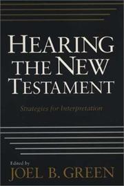 Cover of: Hearing the New Testament by edited by Joel B. Green.